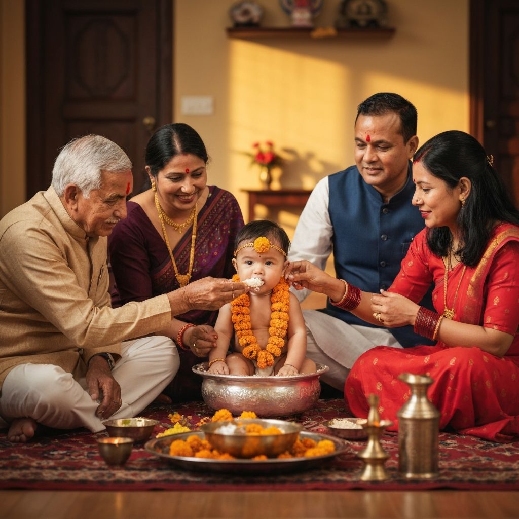 Rice Feeding Ceremony